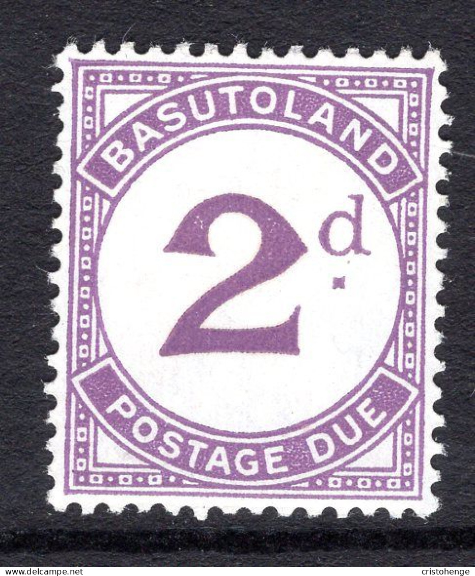 Basutoland 1933-52 Postage Dues - Chalk-surfaced Paper - 2d Violet HM (SG D2a) - Timbres-taxe