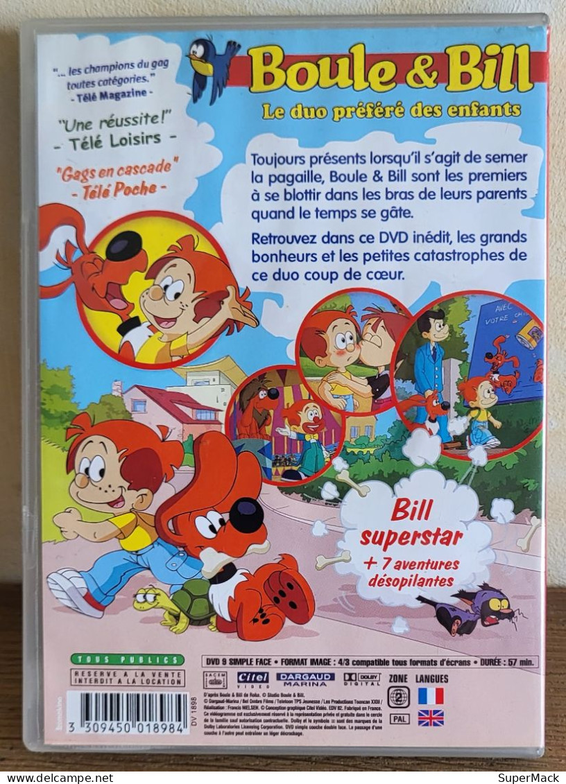 DVD Boule & Bill, Bill Superstar - Cartoons