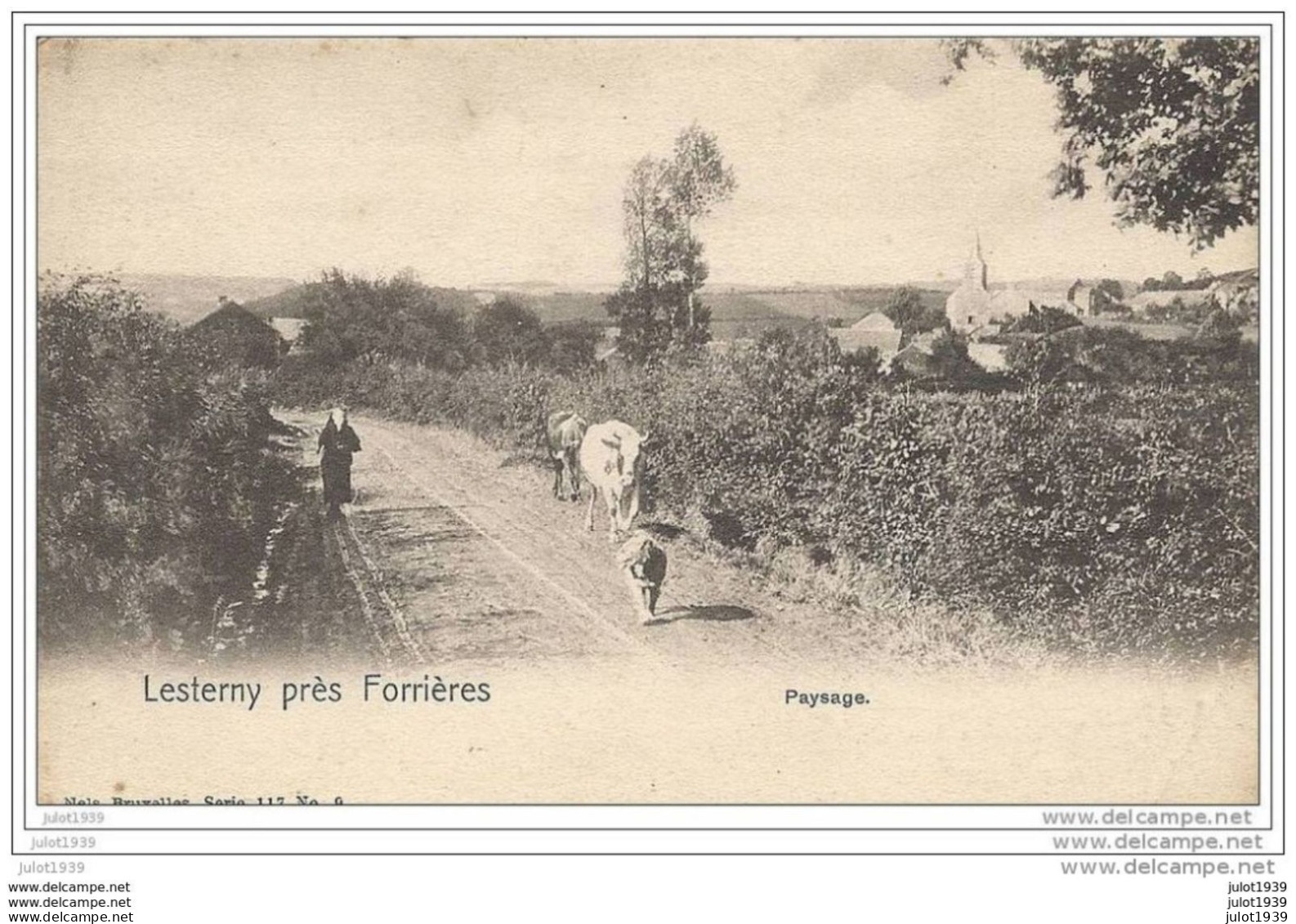 Julot1939 ...   LESTERNY ..-- Nels 117 , N° 9 . Paysage Et Vue Du Village . - Nassogne