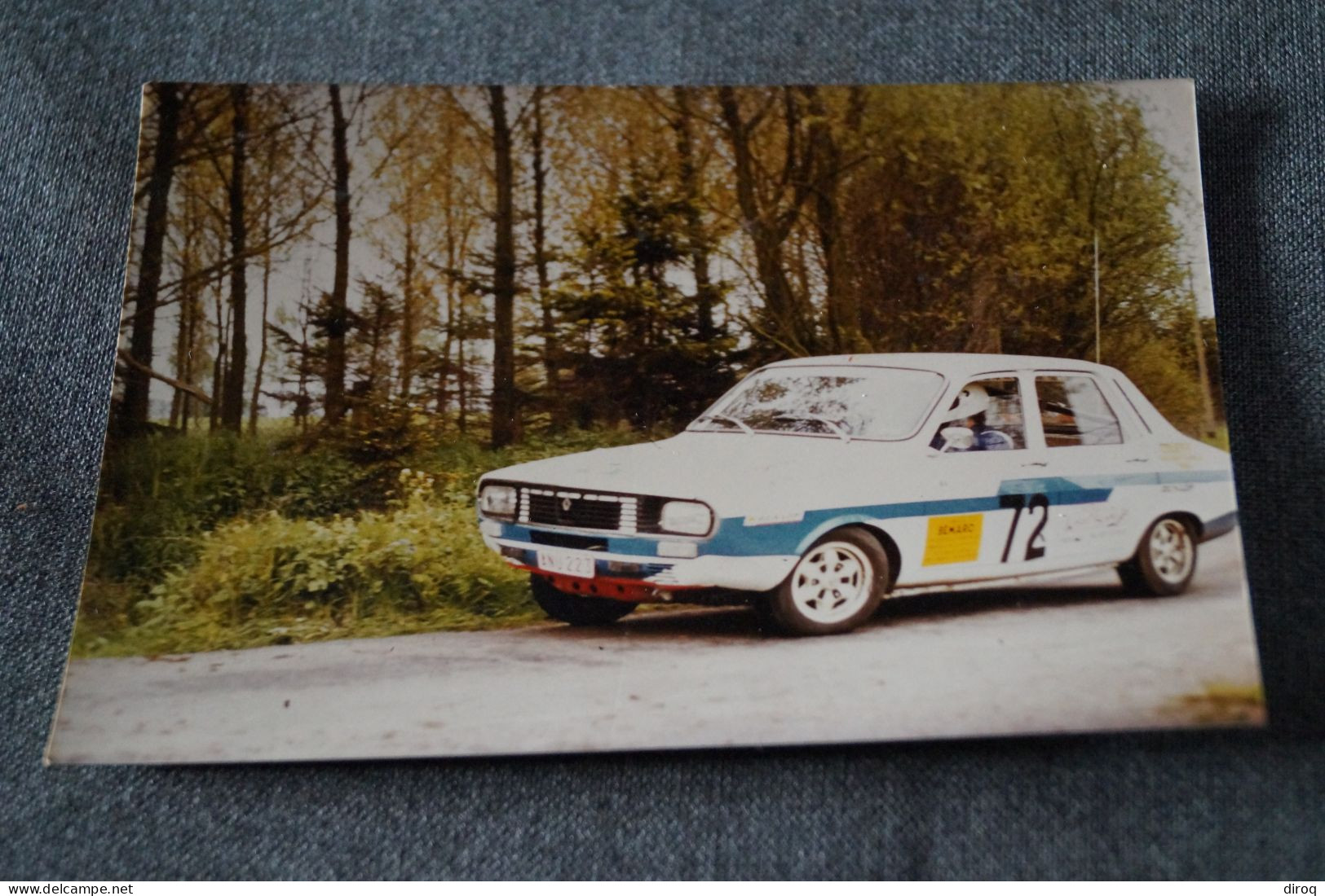 Belle Photo Ancienne De Rallye,voiture,les 12 Heures De Lessine 1982 , 13 Cm. Sur 9 Cm. - Sporten