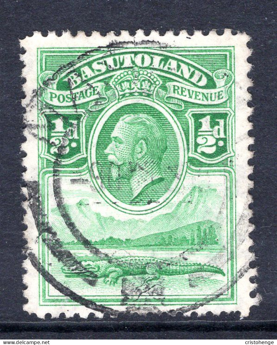 Basutoland 1933 KGV Crocodile & Mountains - ½d Emerald Used (SG 1) - Strafport