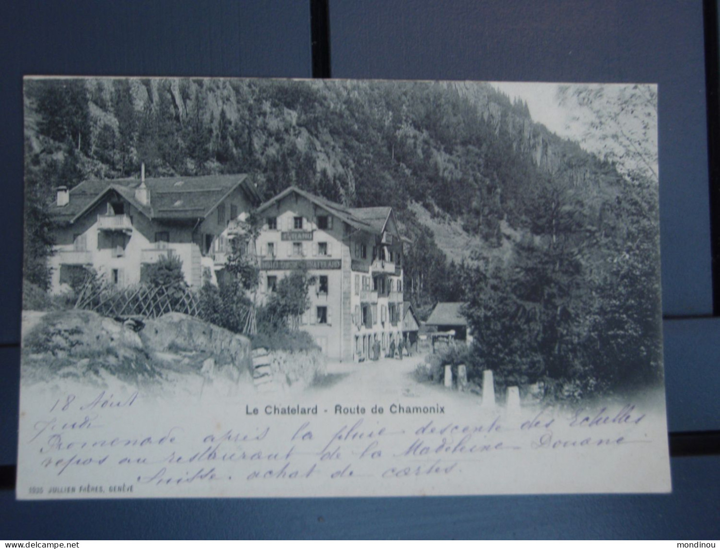 Cpa  Le Chatelard Route De Chamonix, Carte Précurseur - Le Chatelard