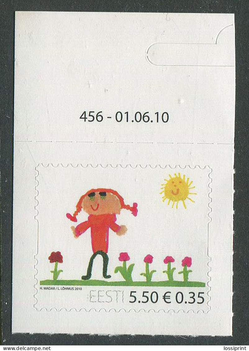 Estonia:Unused Stamp Children Defence Day, Corner!, 2010, MNH - Estonie