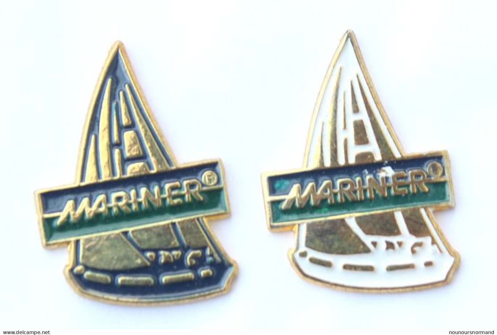 Lot De 2 Pin's MARINER - Mode - Logo Et Voilier - M884 - Lots