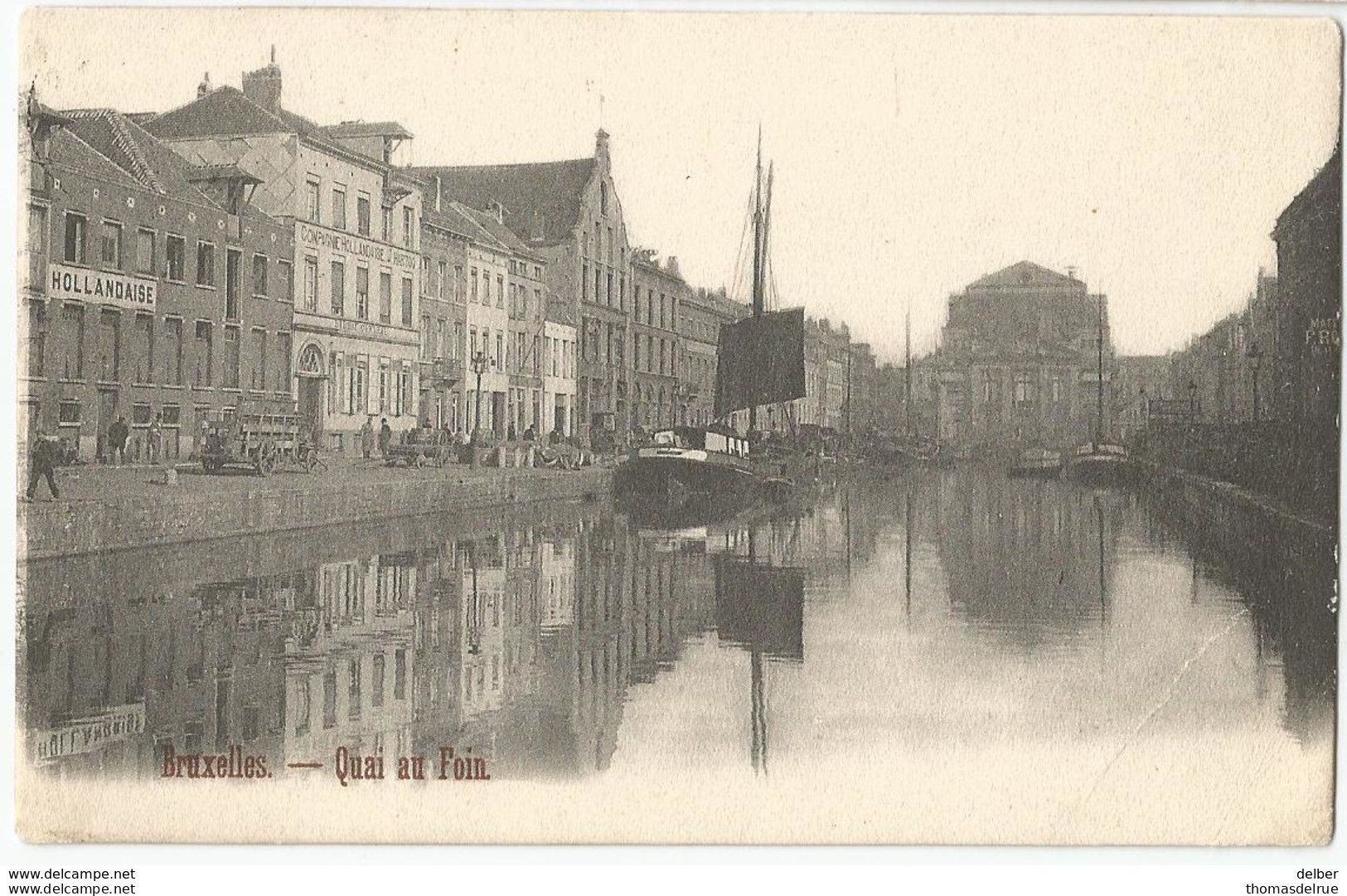 8Eb-409: Bruxelles - Quai Au Foin > Charleroi 1902... Lichte Plooi.. - Transport (sea) - Harbour