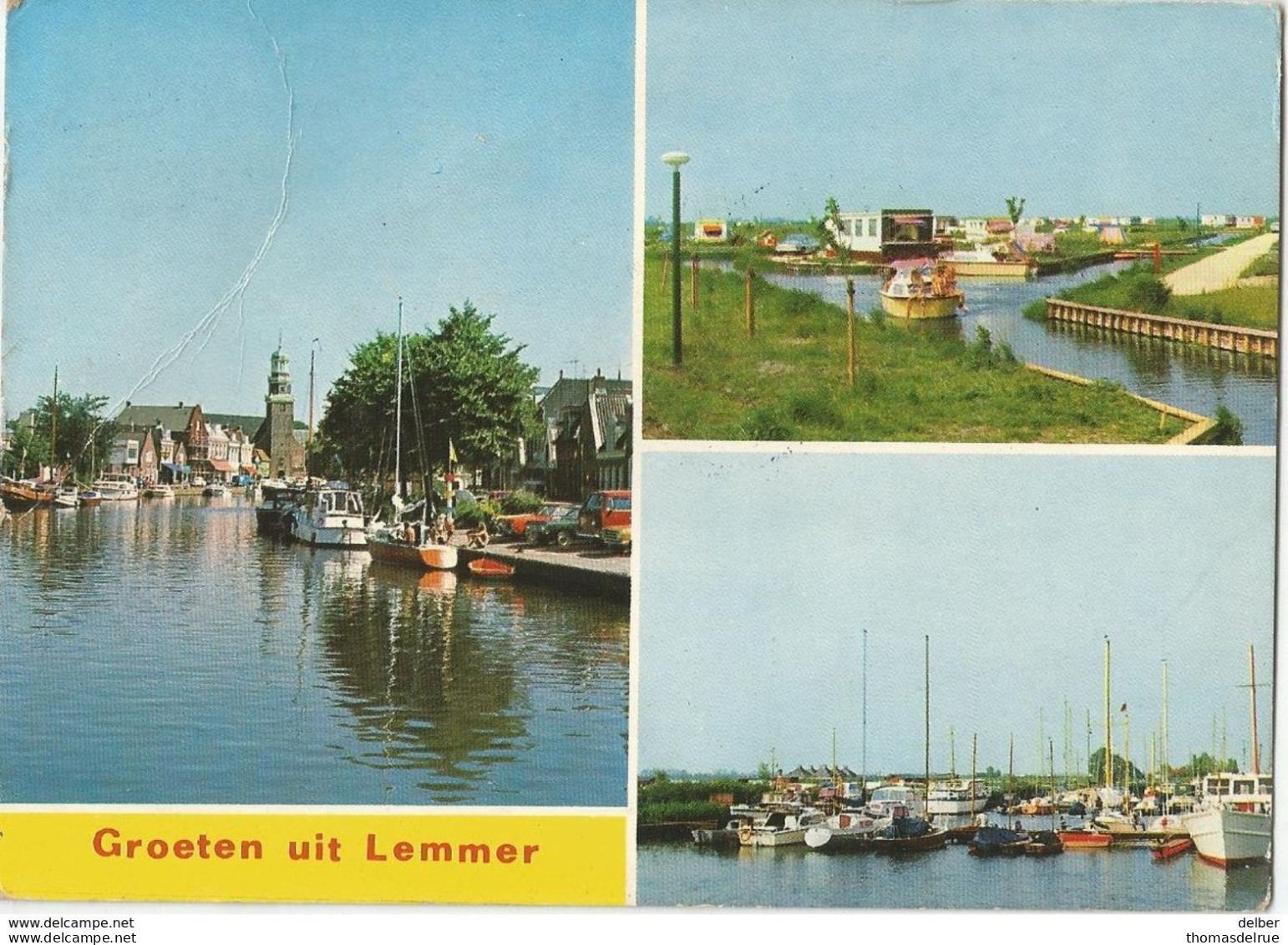6Rm-240: GROETEN Uit LEMMER  > 2000 Antwerpen + Onbekend Terug.... - Lemmer
