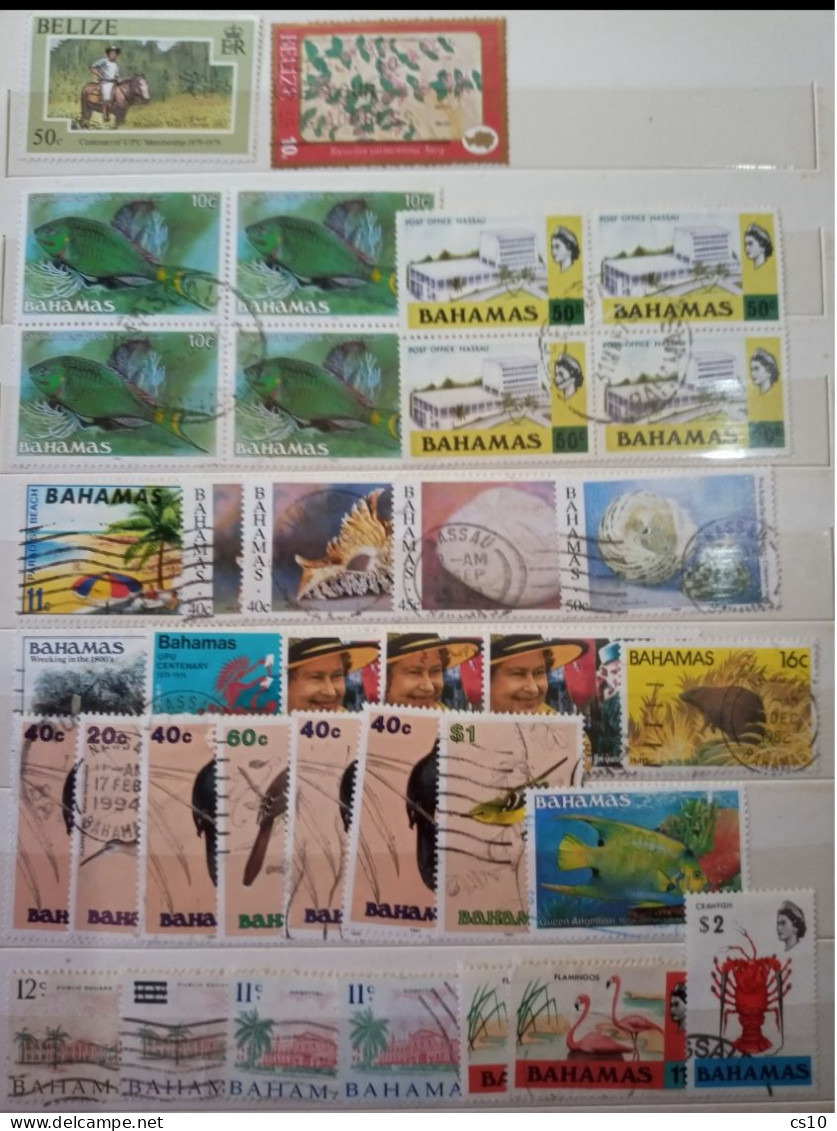 UK Commonwealth Colonies & Protectorates #21 Scans Lot Used/Mint S/S # 475 Pcs Incl. SPECIMEN FISCALS PROVISIONALS ! - Collections (sans Albums)