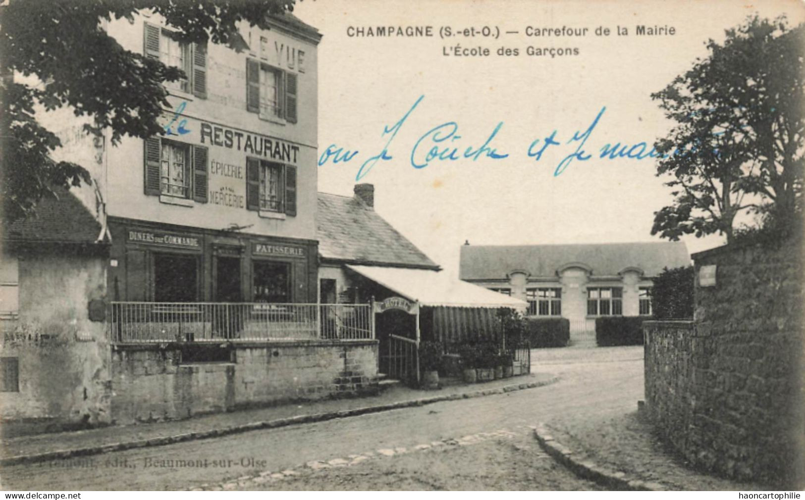 95 Champagne  Carrefour De La Mairie - Champagne Sur Oise
