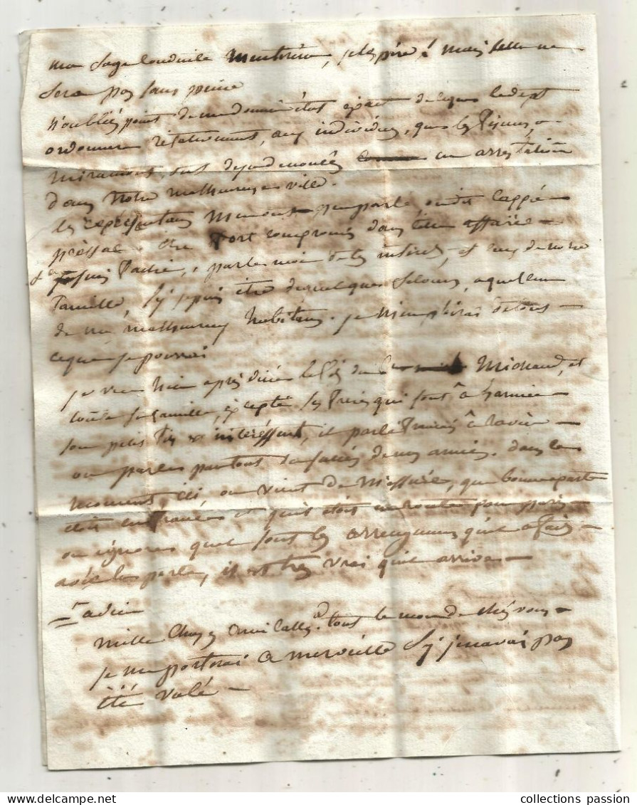 Lettre, Préphilatélie, Précurseurs XVIII E Siècle, 22 Vendemiaire An 7, 13 Oct. 1798, PARIS, 3 Scans - 1701-1800: Precursors XVIII