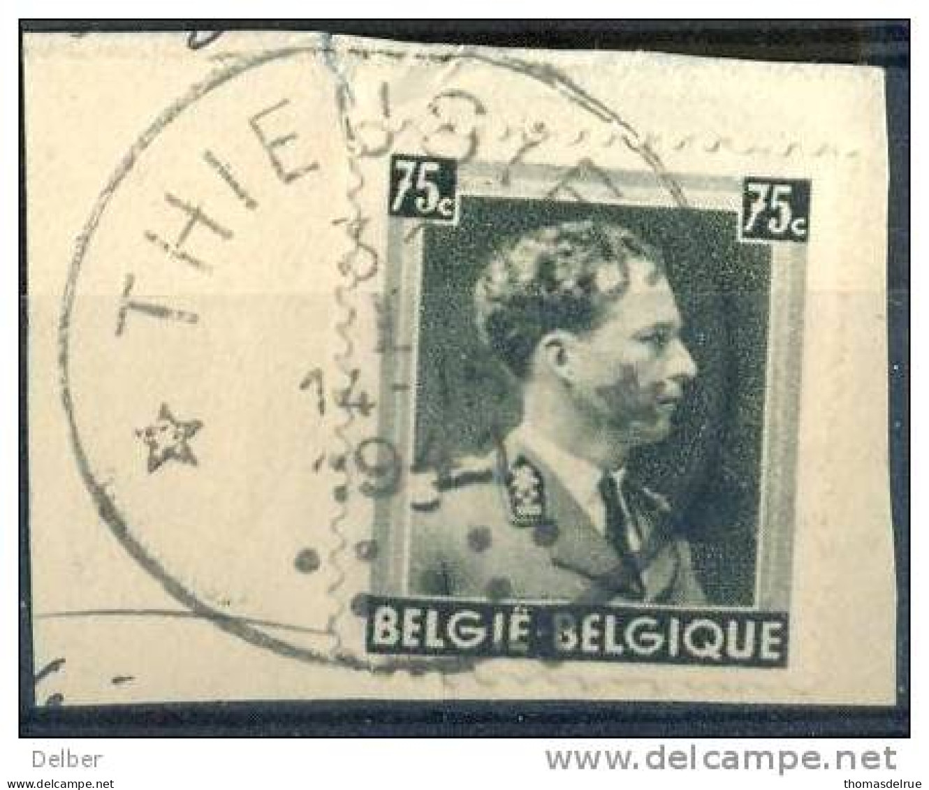 Ha494: N° 480: * THIEUSES * Sterstempel  / Fragment - 1934-1935 Leopold III.