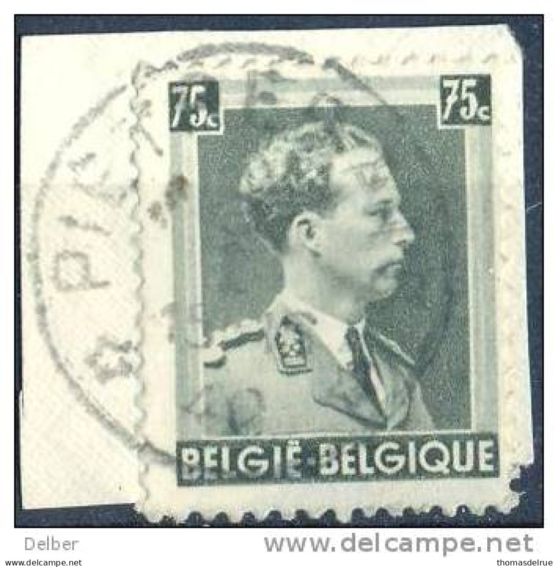 Ha495: N° 480: * PIETREBAIS * Sterstempel  / Fragment - 1934-1935 Leopold III