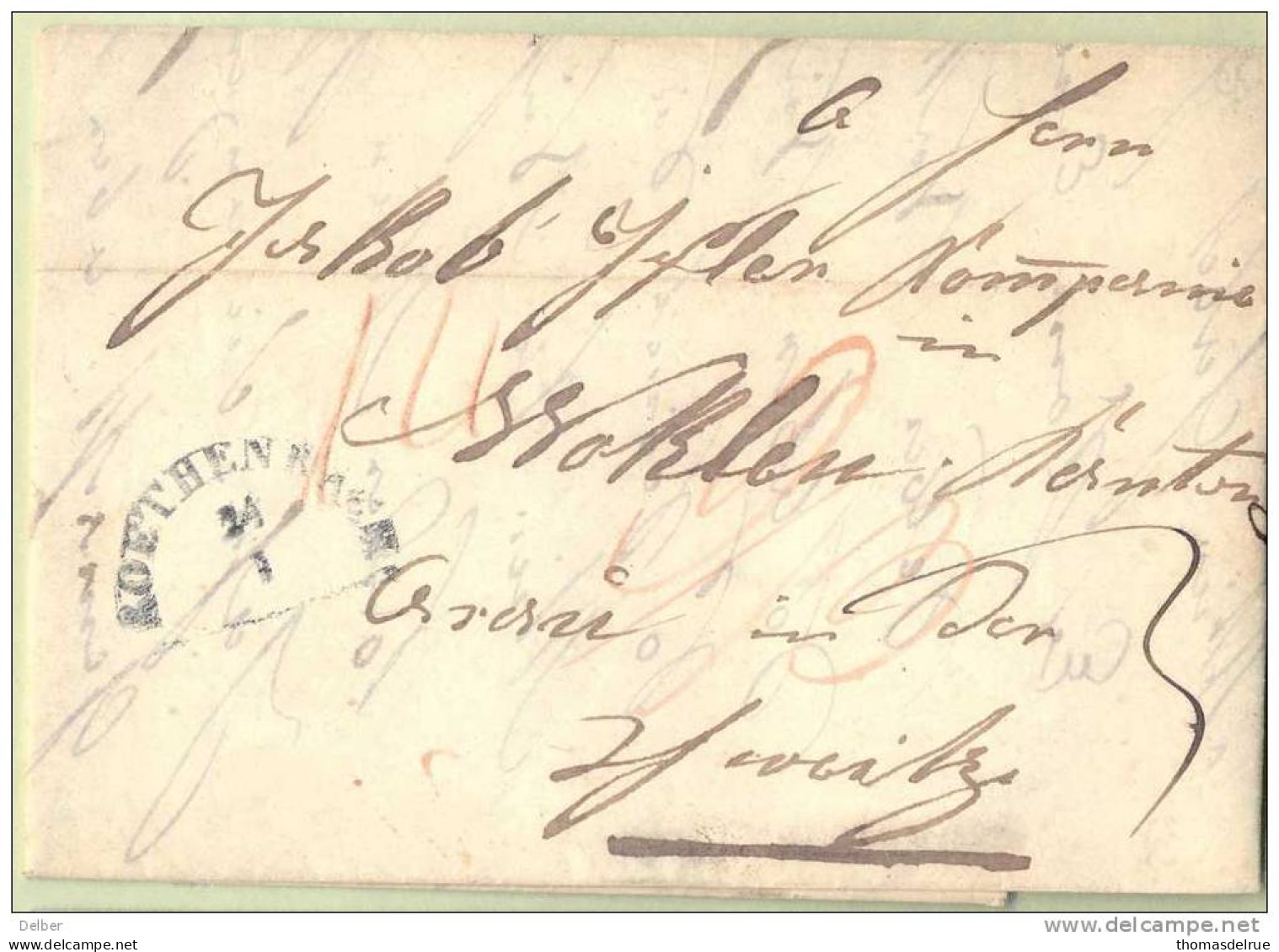 _ik659: Brief Verstuurd > ZURICH 26 JAN 1847 VORMITTACH : Uit  Lindenberg ??? - ...-1845 Préphilatélie