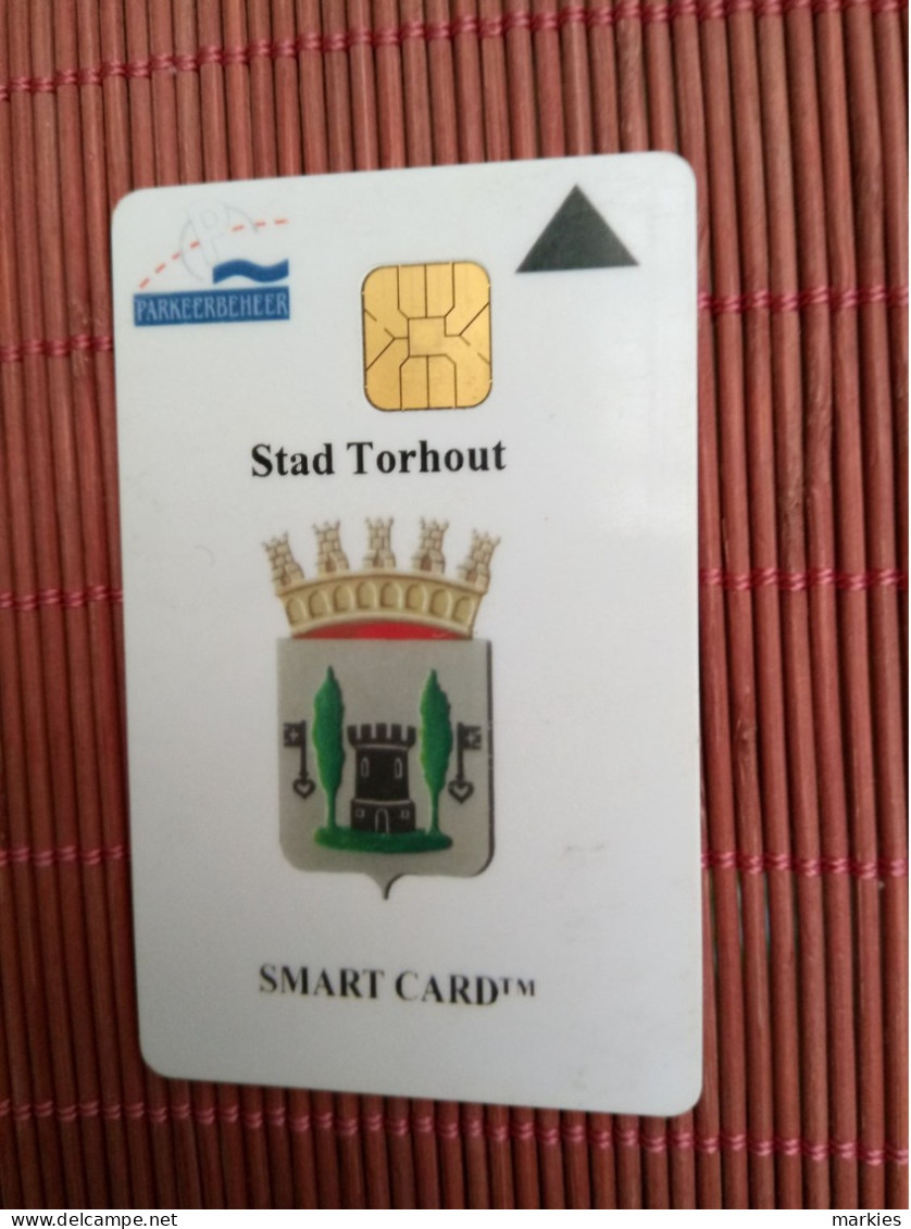 Card Parking Torhout Belgium  2 Scans  Has Some Sratches Of Used Very Rare - Parkeerkaarten