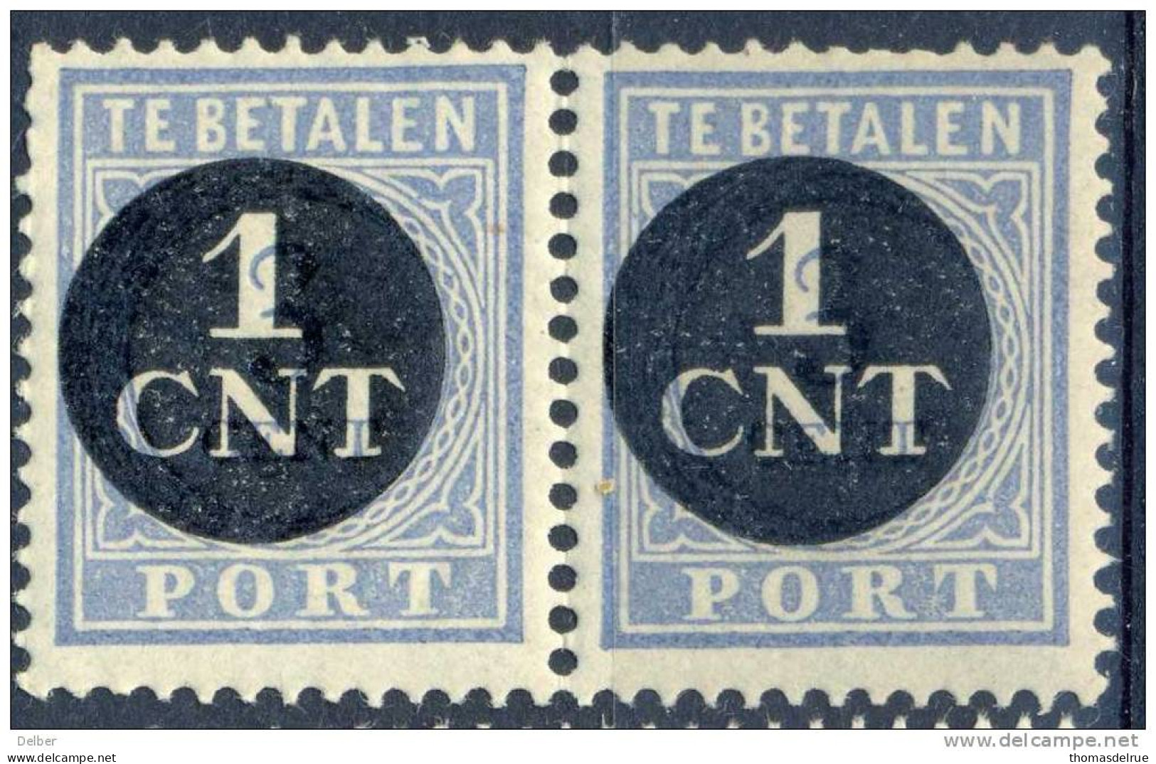 _Qx042: N°61:  XX (=postfris) : Paar - Postage Due