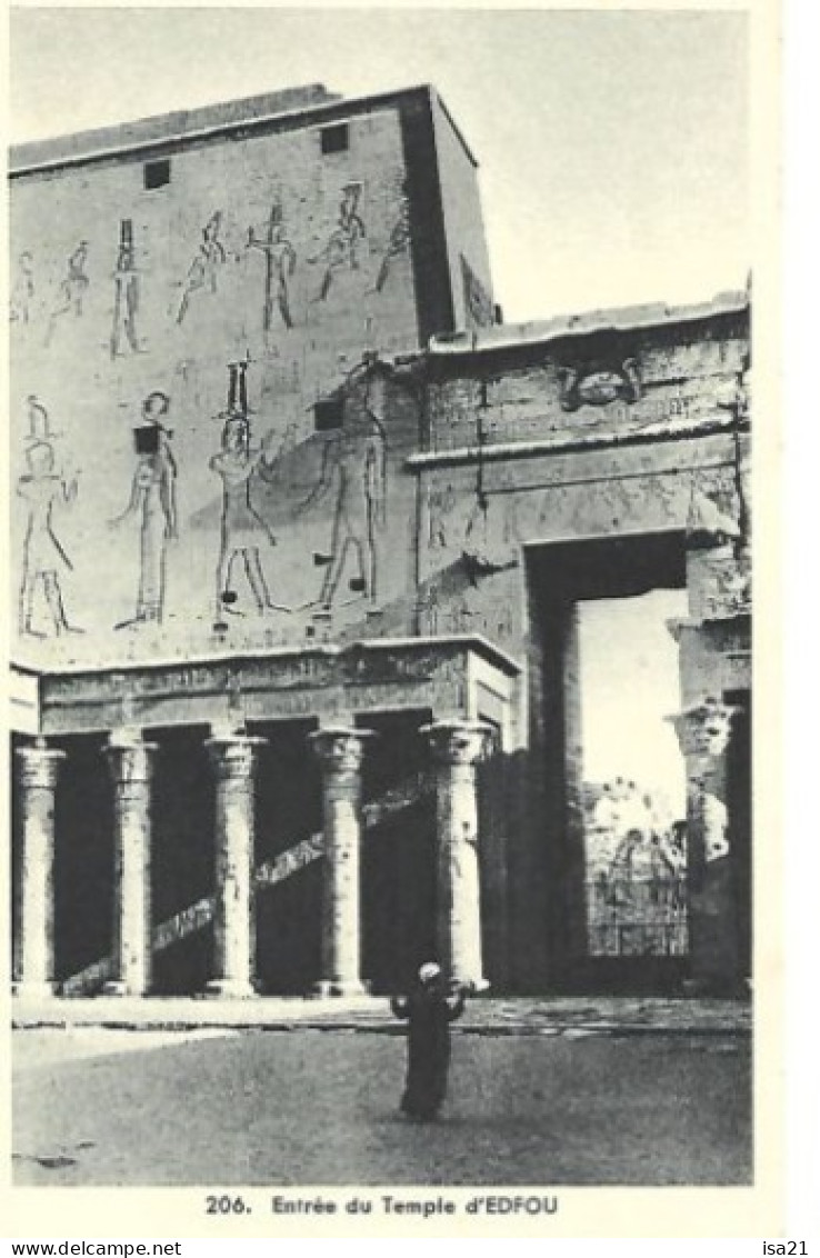 Carte Postale: EDFOU: Entrée Du Temple. - Idfu