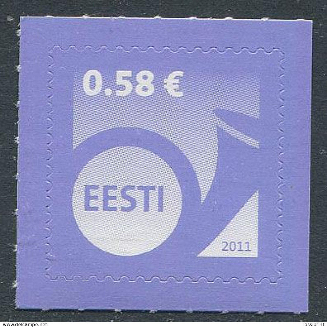 Estonia:Unused Stamp Postal Horn 0,58, 2011, MNH - Estonie