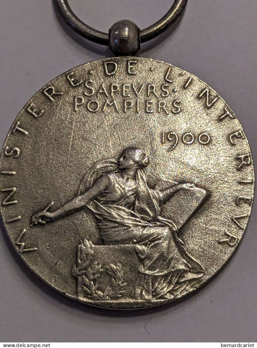 France Médaille 1900 Sapeurs Pompiers, Ministère De L'Intérieur - Frankreich