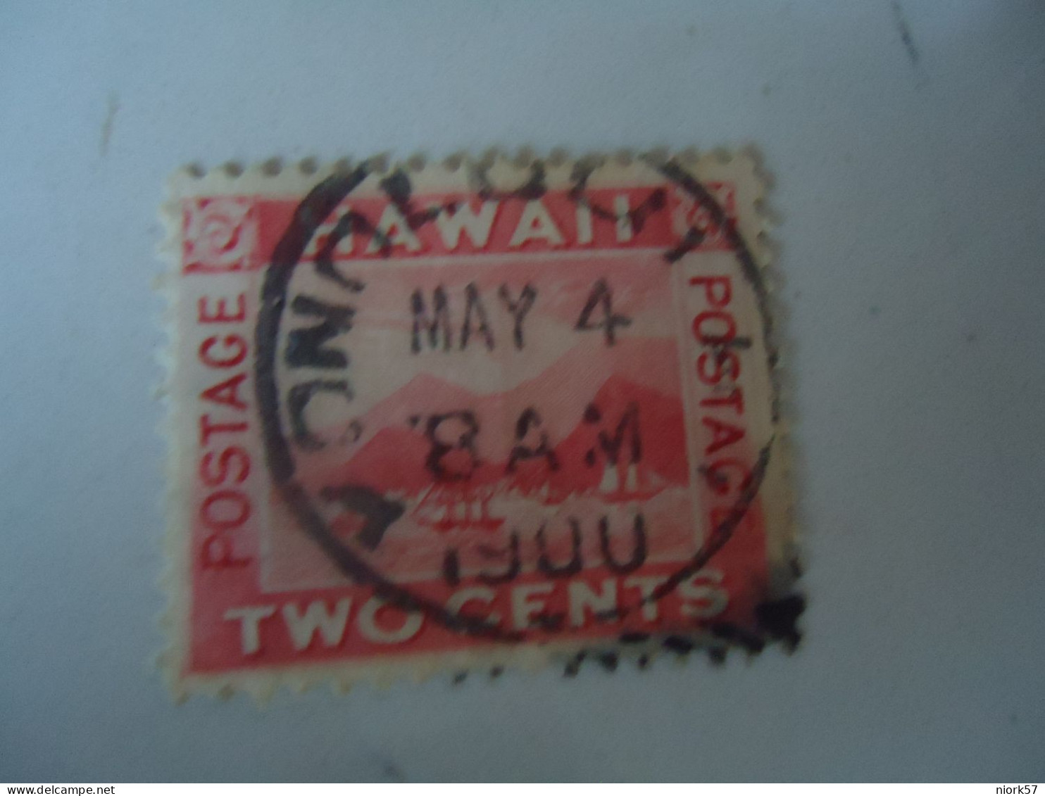 HAWAI USED STAMPS LANDSCAPES   WITH POSTMARK  1900 - Hawaï