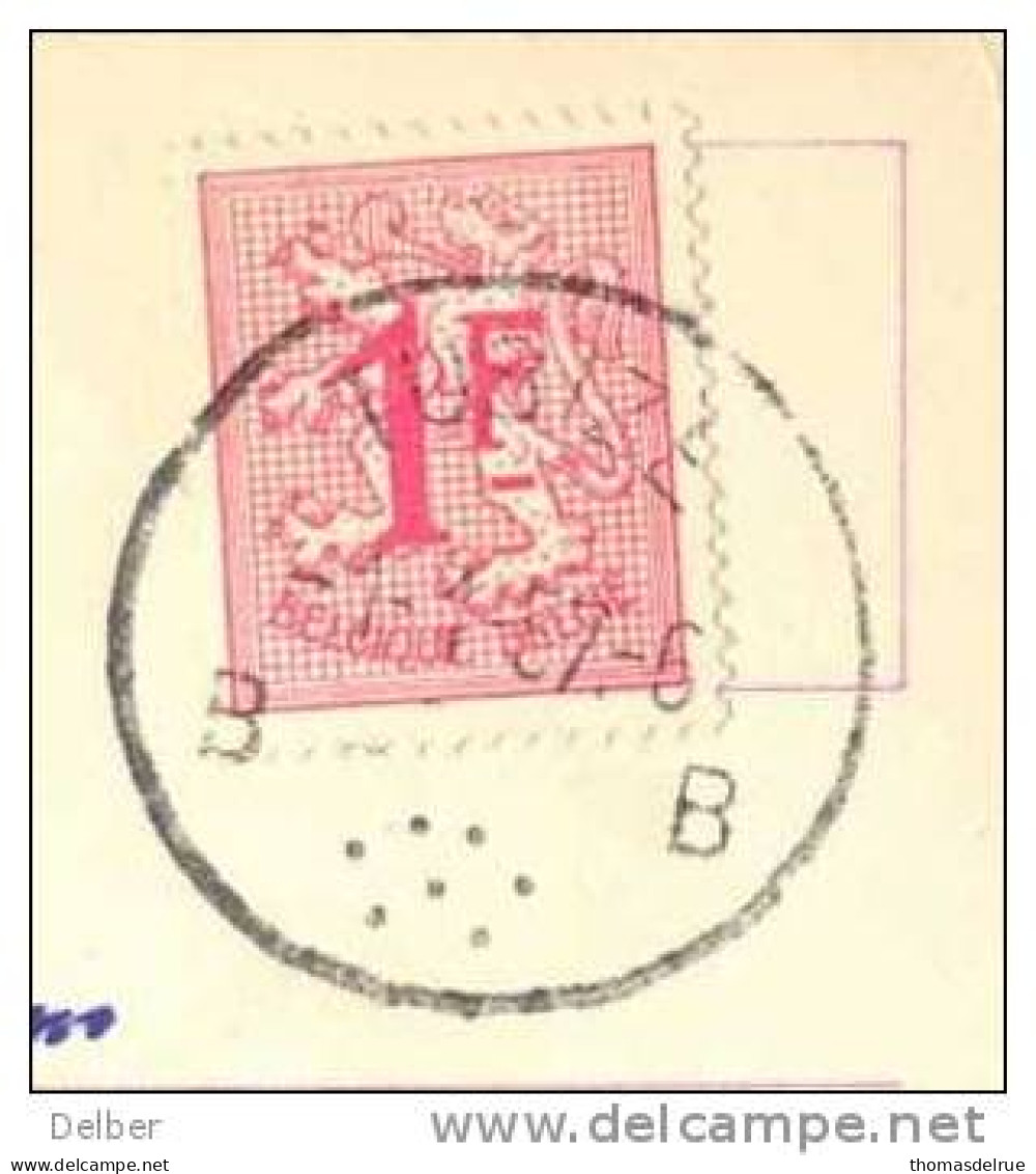 _R719: Fatasiekaart: N° 859: B TUBIZE B - 1951-1975 Heraldieke Leeuw