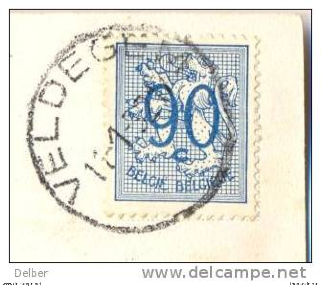 _R713: Fatasiekaart: N° 858: VELDEGEM - 1951-1975 Heraldieke Leeuw