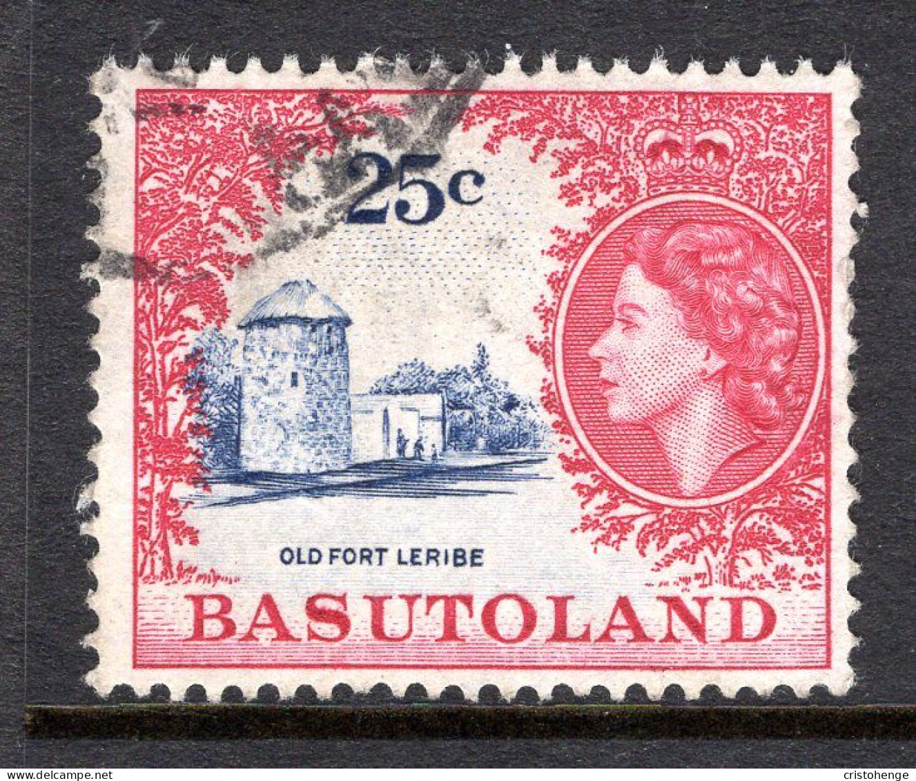 Basutoland 1961-63 Decimal Pictorials - 25c Old Fort Leribe Used (SG 77) - 1933-1964 Colonie Britannique