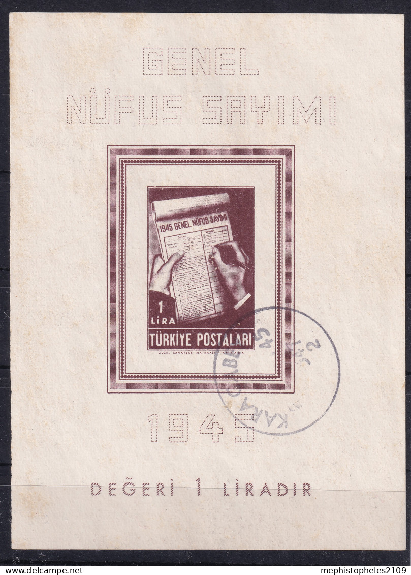 TURKEY 1945 - Canceled - Mi 1172, Block 3 - Usados