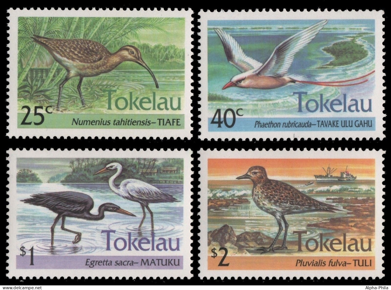 Tokelau 1993 - Mi-Nr. 196-199 ** - MNH - Vögel / Birds - Tokelau