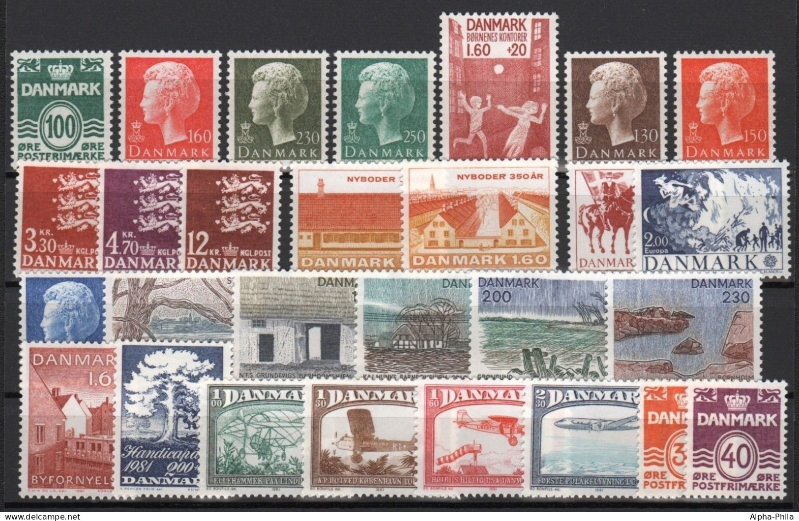 Dänemark 1981 - In Den Hauptnummern Kompletter Jahrgang - ** - MNH - Ganze Jahrgänge