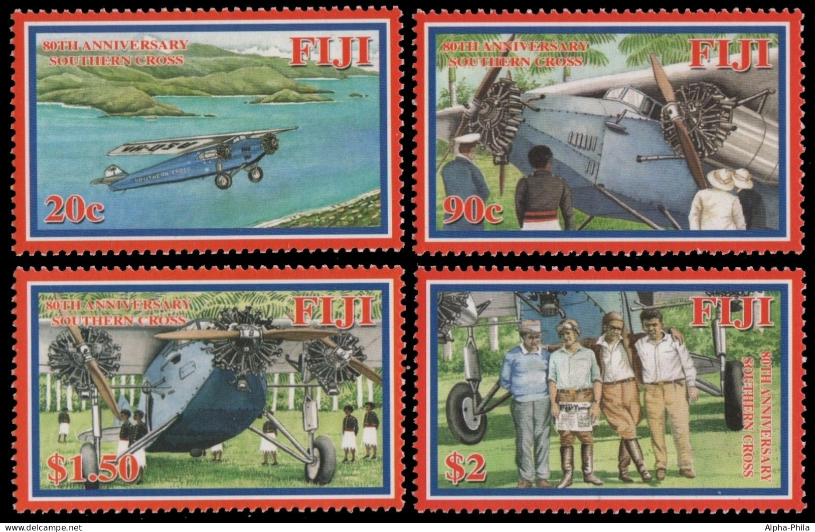 Fidschi 2008 - Mi-Nr. 1251-1524 ** - MNH - Flugzeuge / Airplanes - Fiji (...-1970)