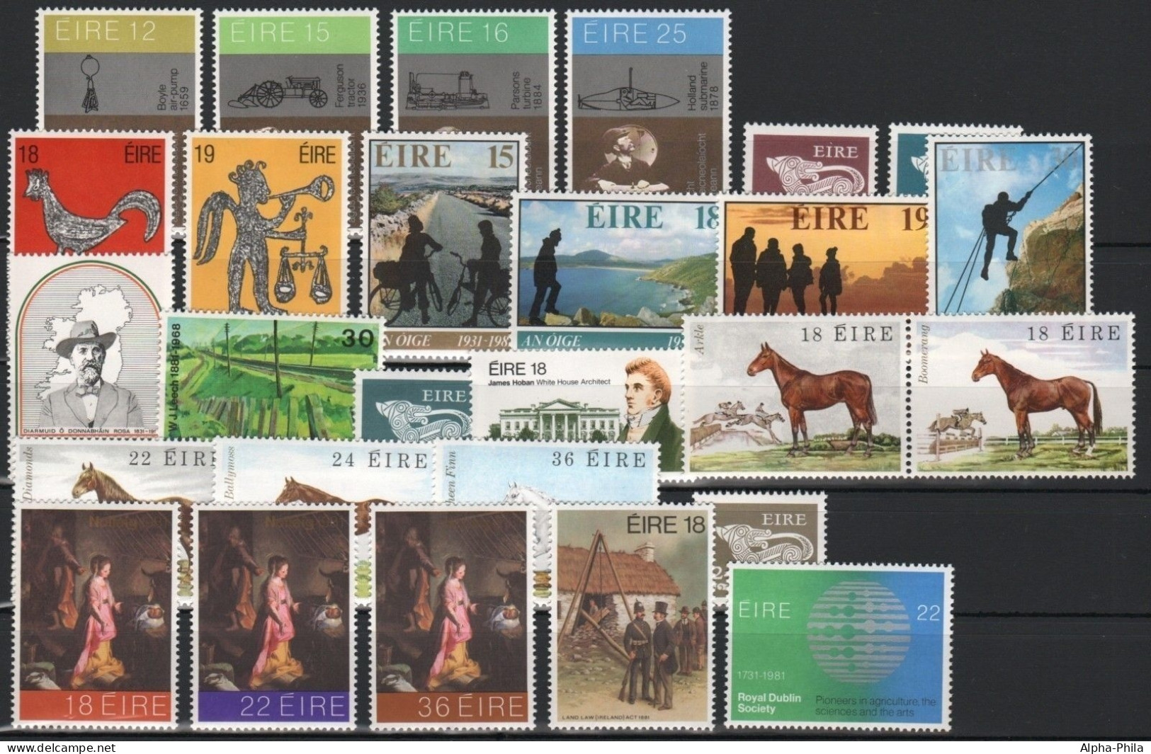 Irland 1981 - In Den Hauptnummern Kompletter Jahrgang - ** - MNH - Années Complètes