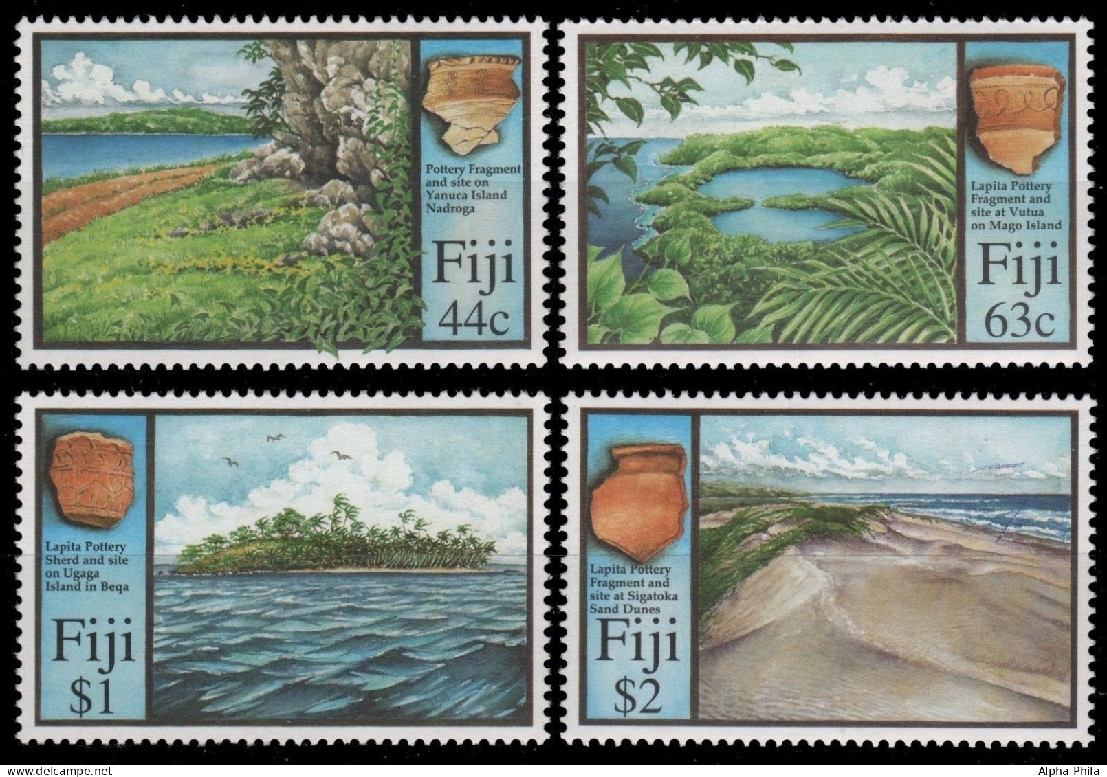 Fidschi 2000 - Mi-Nr. 948-951 ** - MNH - Prähistorische Funde - Fiji (...-1970)