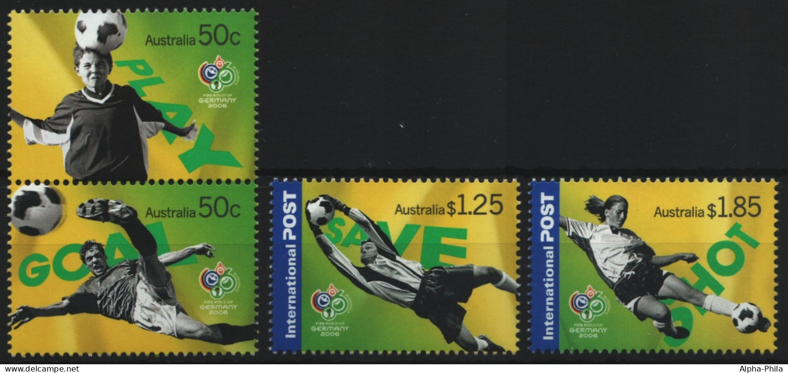 Australien 2006 - Mi-Nr. 2661-2664 ** - MNH - Fußball / Soccer (I) - Mint Stamps