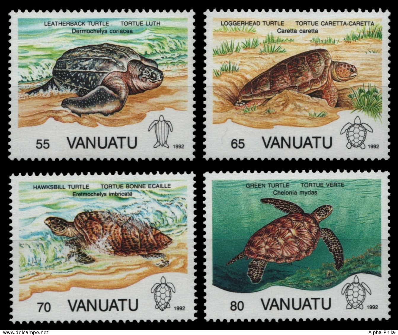 Vanuatu 1992 - Mi-Nr. 901-904 ** - MNH - Schildkröten / Turtles - Vanuatu (1980-...)