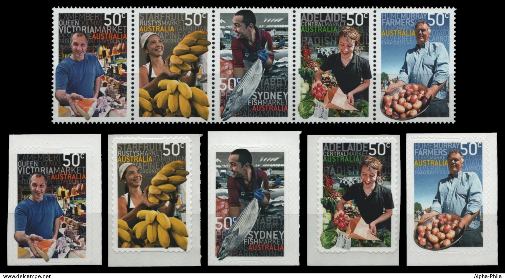 Australien 2007 - Mi-Nr. 2862-2866 & 2867-2871 ** - MNH - Markt - Mint Stamps