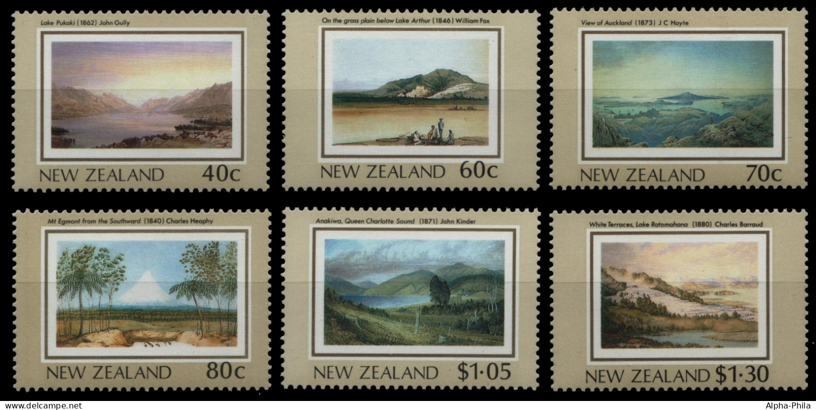 Neuseeland 1988 - Mi-Nr. 1041-1046 ** - MNH - Gemälde / Paintings - Ongebruikt