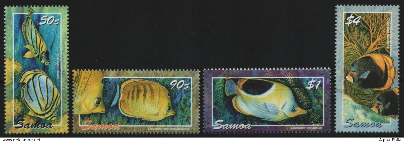 Samoa 2004 - Mi-Nr. 997-1000 ** - MNH - Fische / Fish - Amerikaans-Samoa