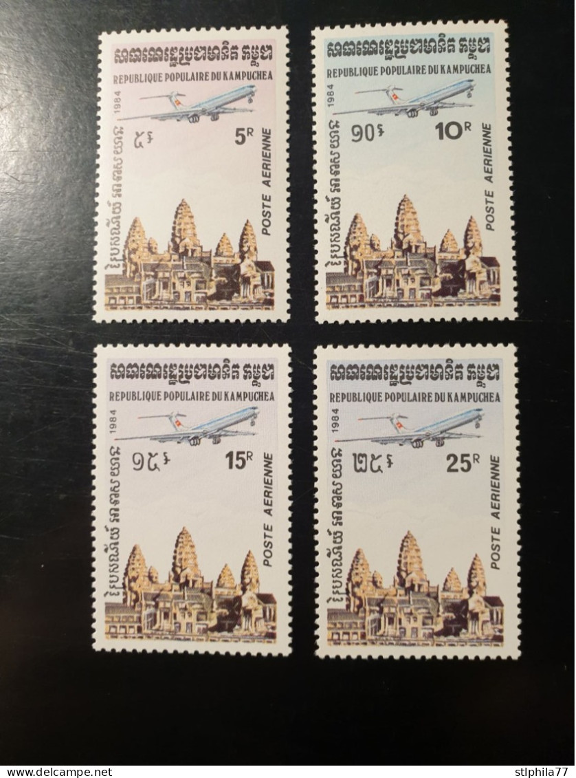 1984 Kampuchea N°Y&T Poste Aérienne 32 à 35 Série Complète Neuf Sans Charnière ** MNH - Kampuchea