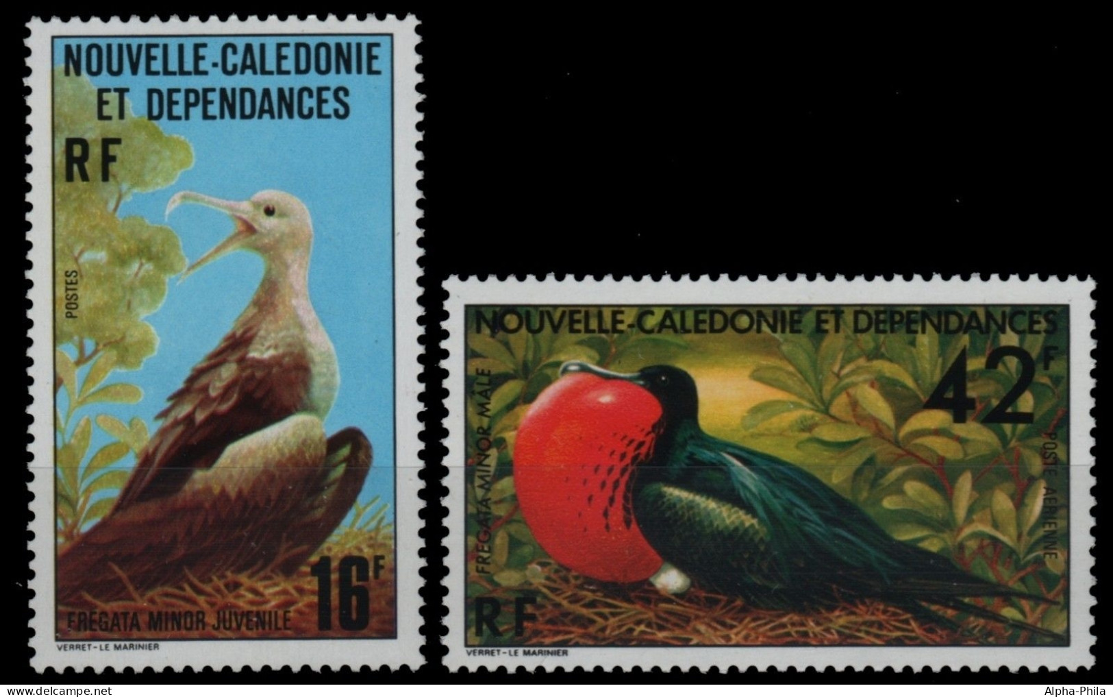 Neukaledonien 1977 - Mi-Nr. 598-599 ** - MNH - Vögel / Birds - Ongebruikt