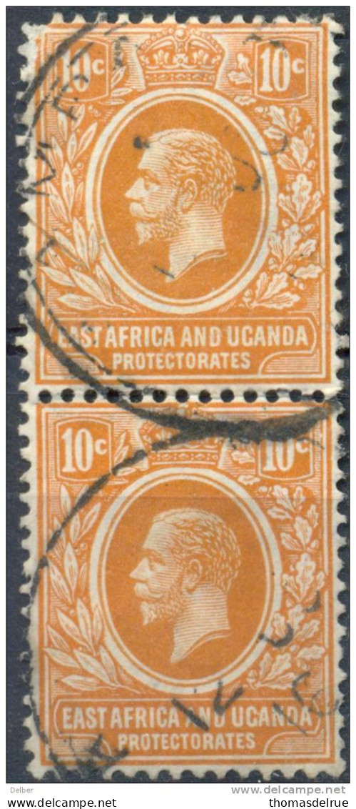 Em663: EAST AFRICA AND UGANDA PROTECTORATES : Y.&T. :.N° 136 : Paar... 1 Stamp Damaged... - East Africa & Uganda Protectorates