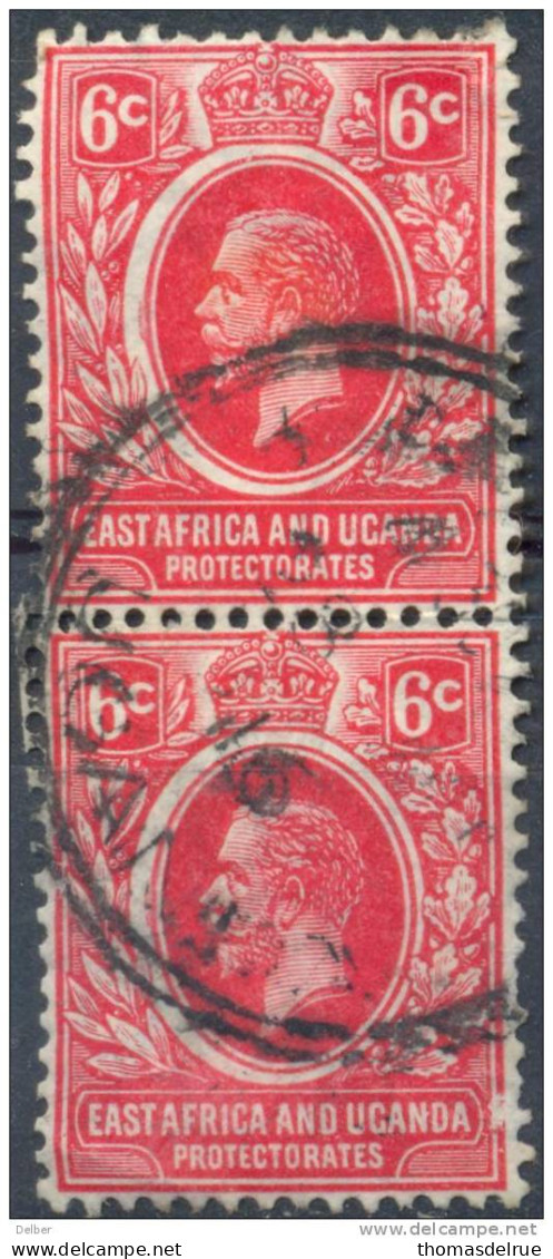 Em664: EAST AFRICA AND UGANDA PROTECTORATES : Y.&T. :.N° 135 : Paar... 1 Stamp Damaged... - Protettorati De Africa Orientale E Uganda