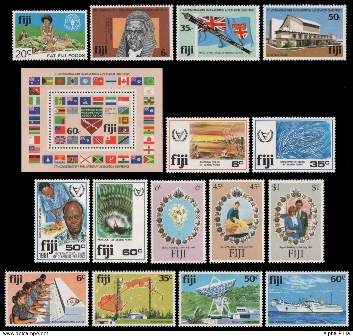 Fidschi 1981 - 6 Komplette Ausgaben - ** - MNH - Fiji (...-1970)
