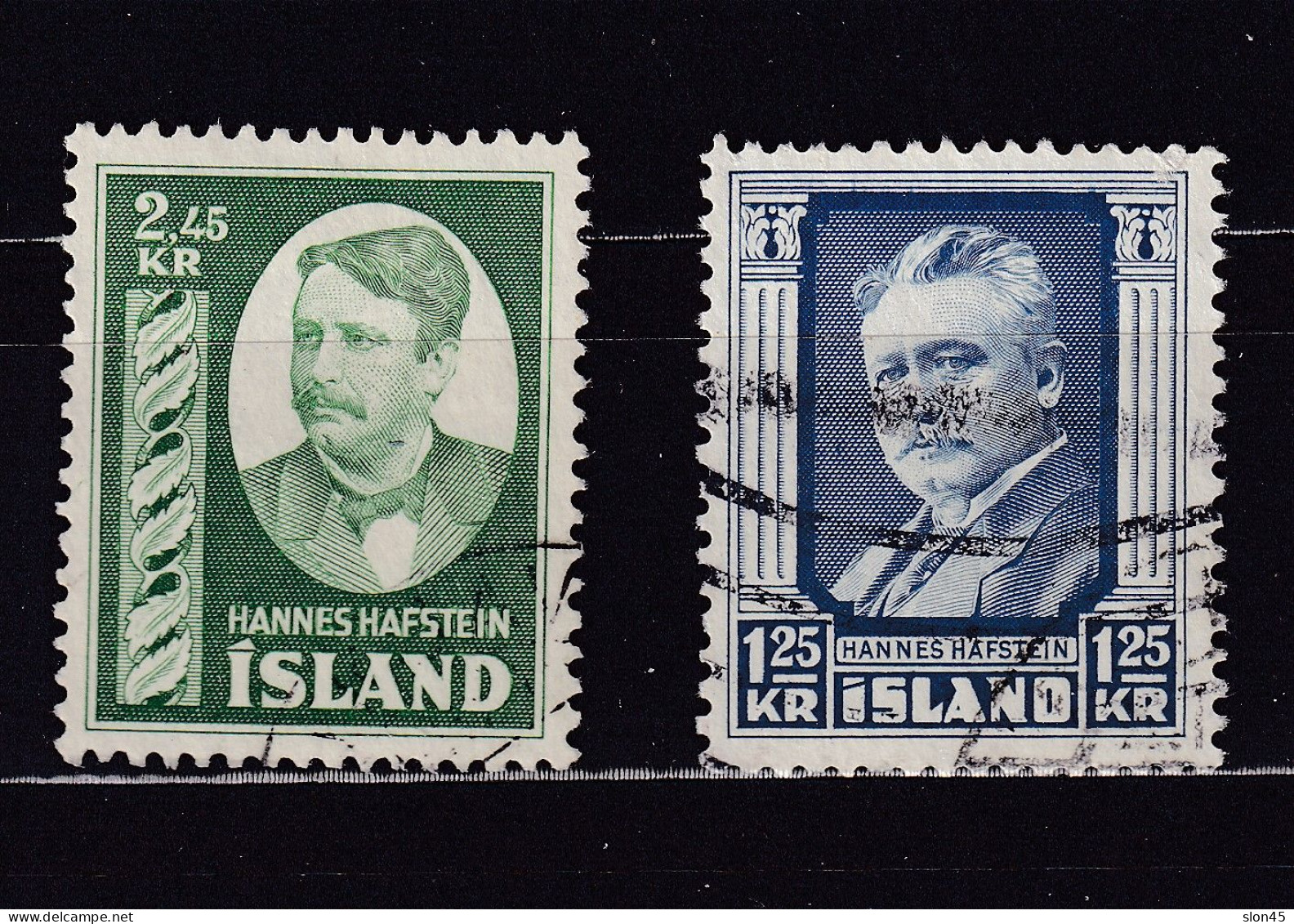 Iceland 1954 H.Hafstein Used Key Stamp 15675 - Gebraucht