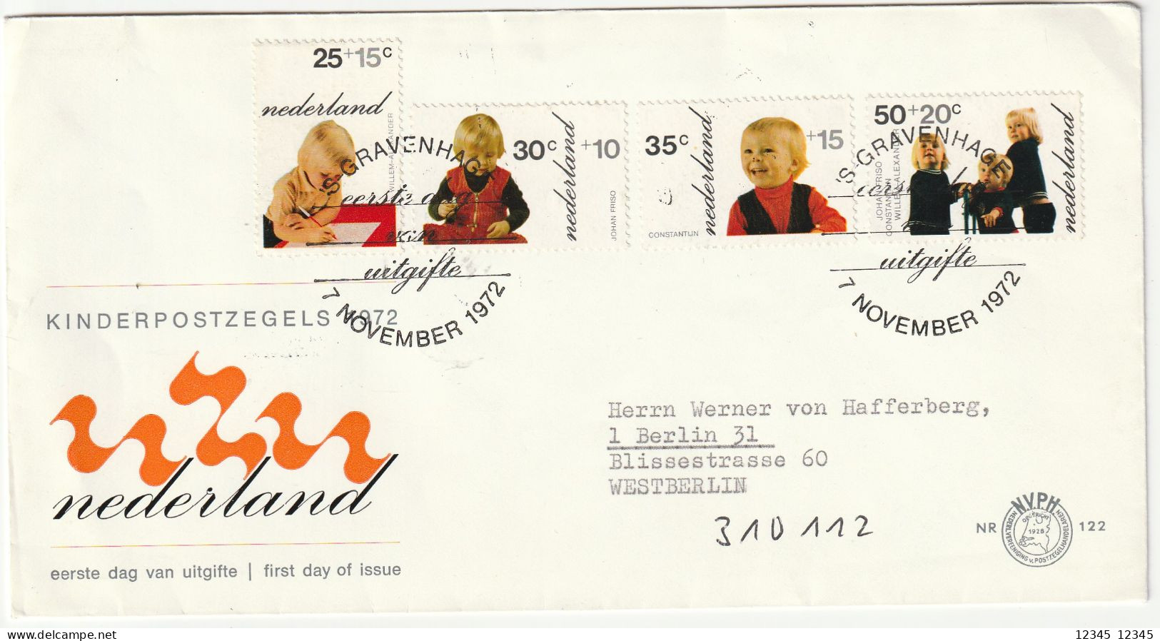 Nederland 1977, 1022 PM1, Children's Stamp - Variétés Et Curiosités