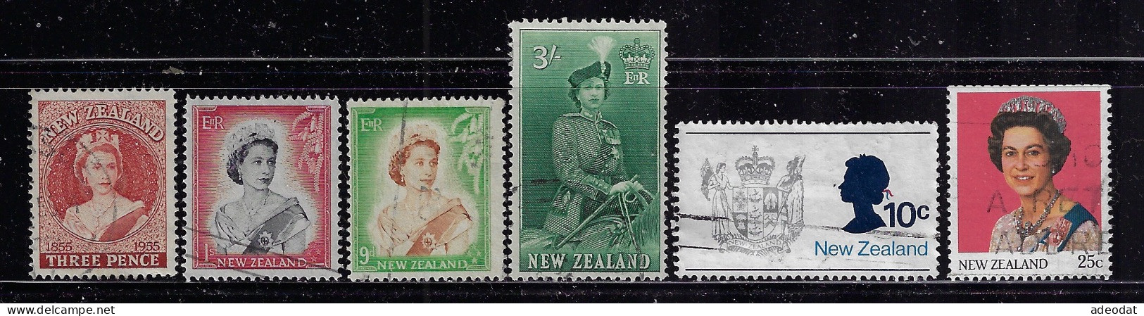 NEW ZEALAND 1953-1985 SCOTT #296,297,299,303,449,828 USED - Used Stamps