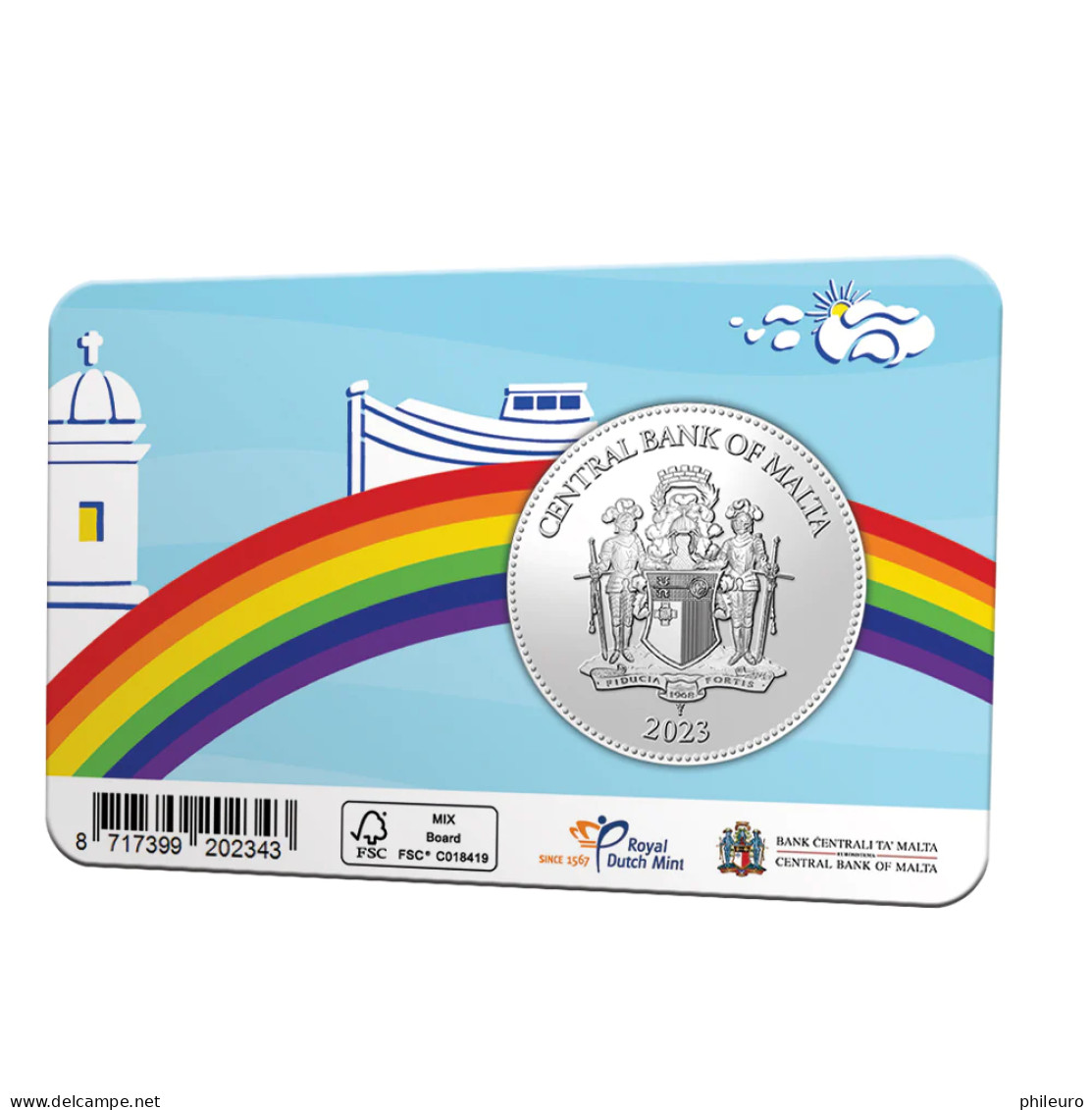 Malte 2023 : 2,5€ 'Euro-Pride' (en Coincard) - Dispo En France - Malta