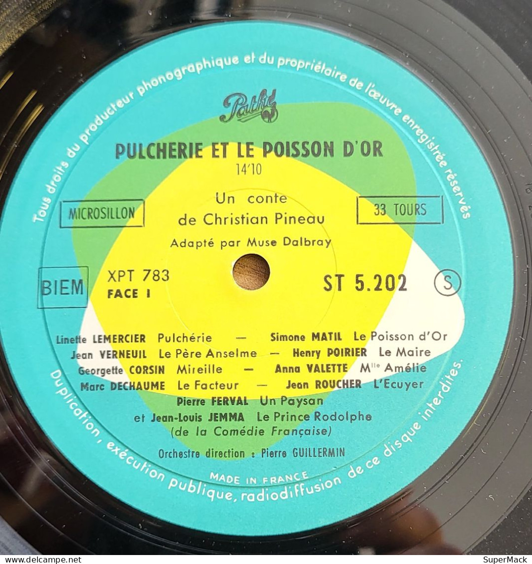 33T25 C. Pineau, Conte Pulcherie Et Le Poisson D'Or, PATHE - Spezialformate