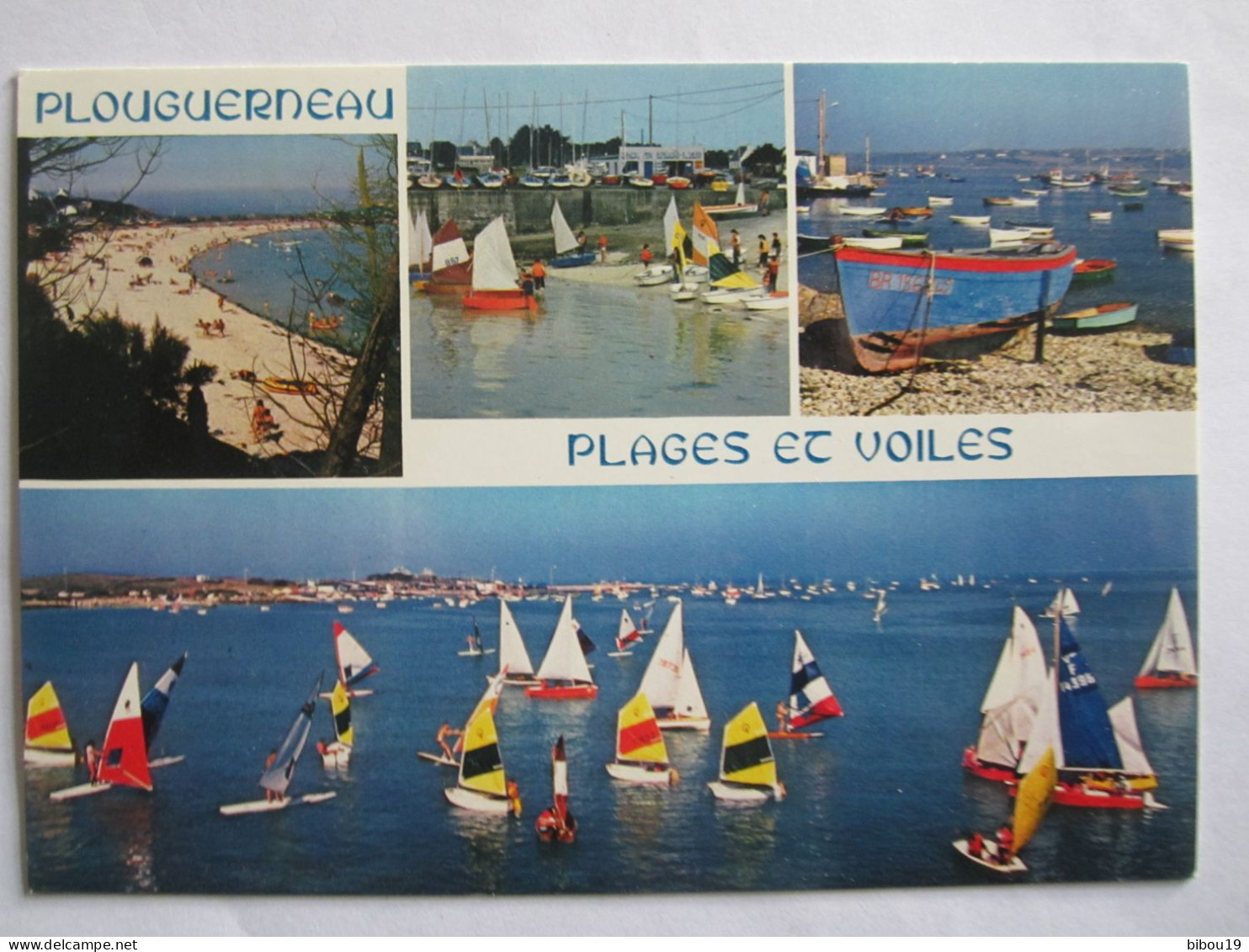 CPA PLOUGUERNEAU PLAGES ET VOILES MULTIVUES   * - Plouguerneau