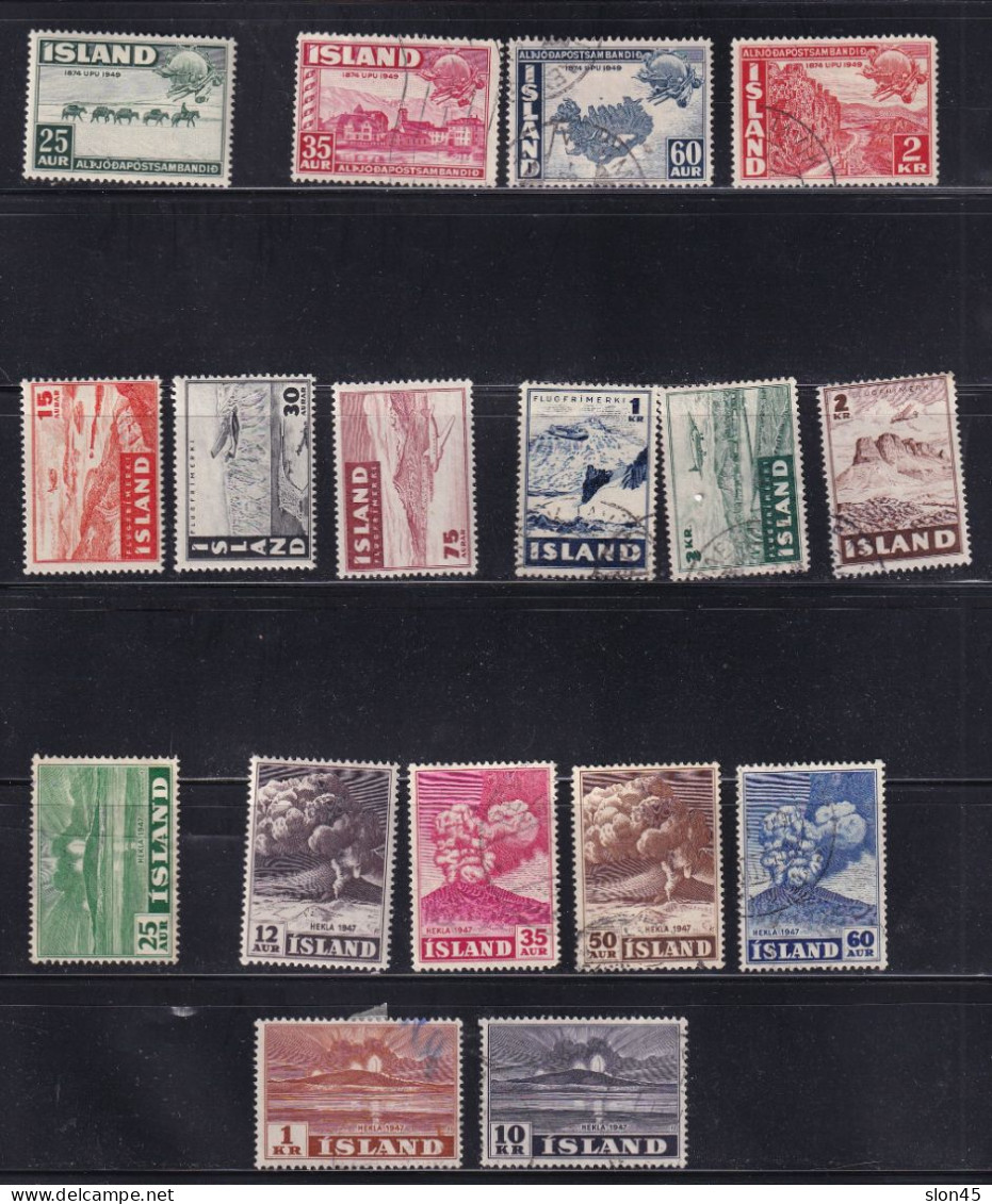 Iceland 1947 And Up Accumulation Complete Sets MH/Used 15679 - Used Stamps