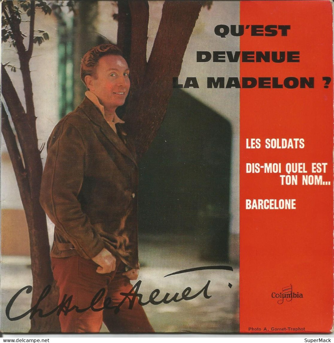 45T Charles Trenet - Qu'est Devenue La Madelon - France - 1960 - Verzameluitgaven