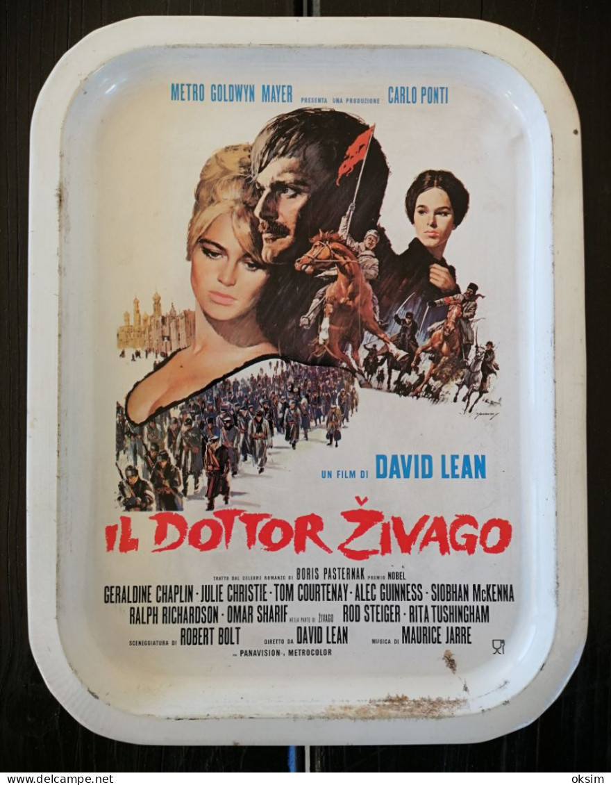 Il Dottor Živago, Doctor Zhivago, Tin Tray - Publicité Cinématographique